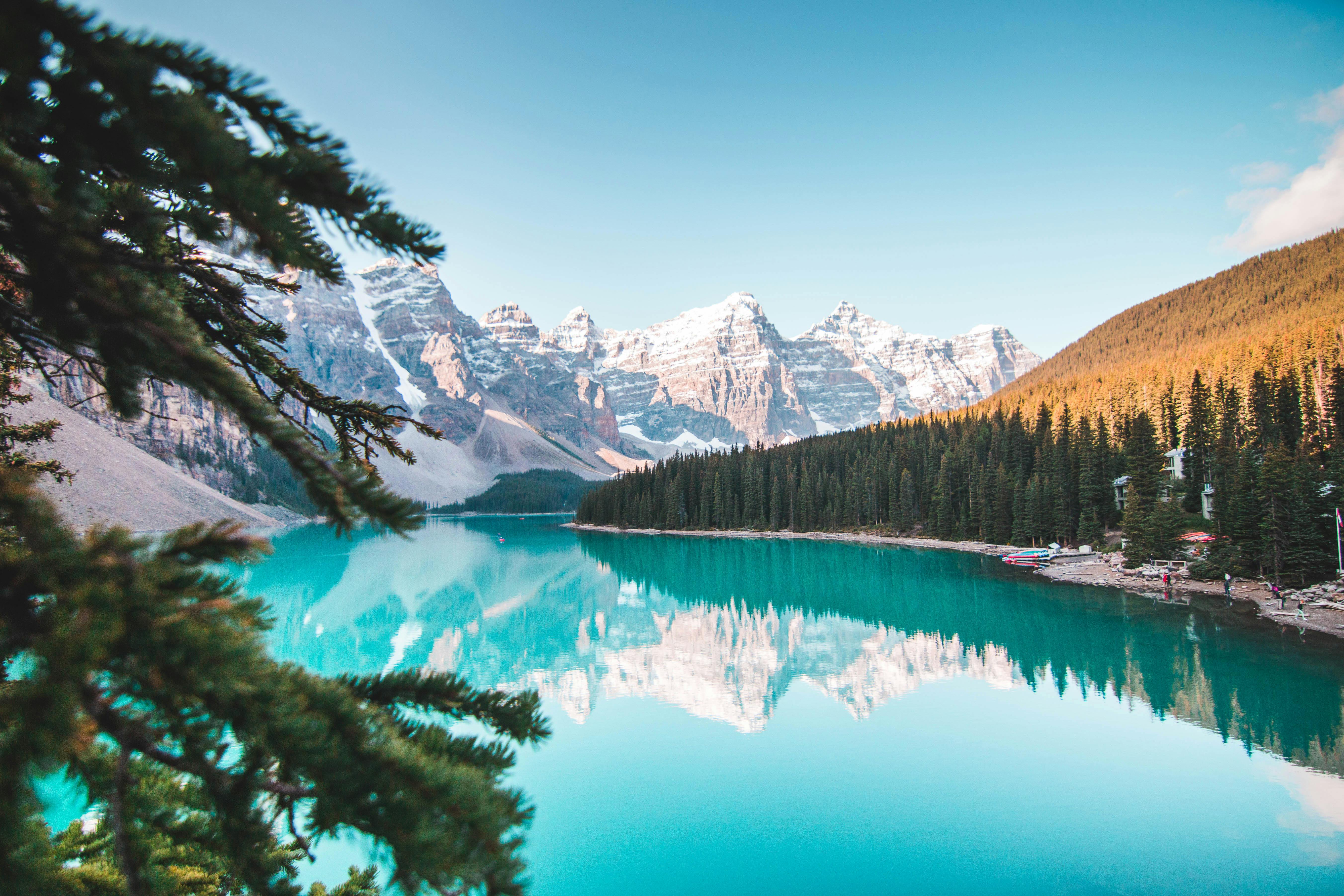 Banff Lake Louise turquoise glacial lake Canadian Rockies